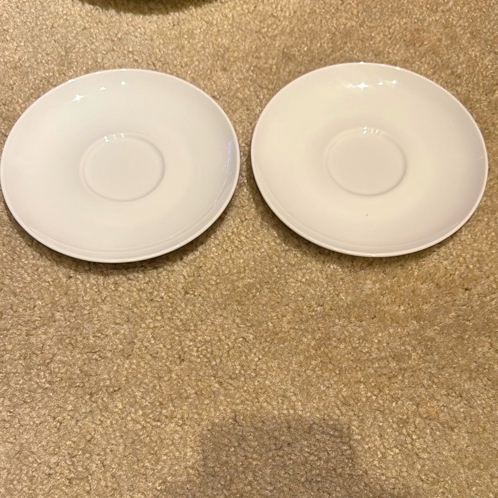 Crate&Barrel White Dining Set (set of 2)